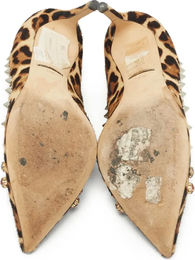 90mm Leopard-Print Heeled Pumps - Image 4