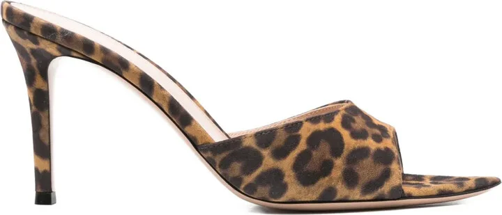 90mm Leopard-Print Open-Toe Mules