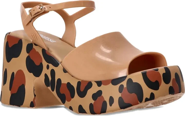 90mm Lina leopard-print platform sandals - Image 2