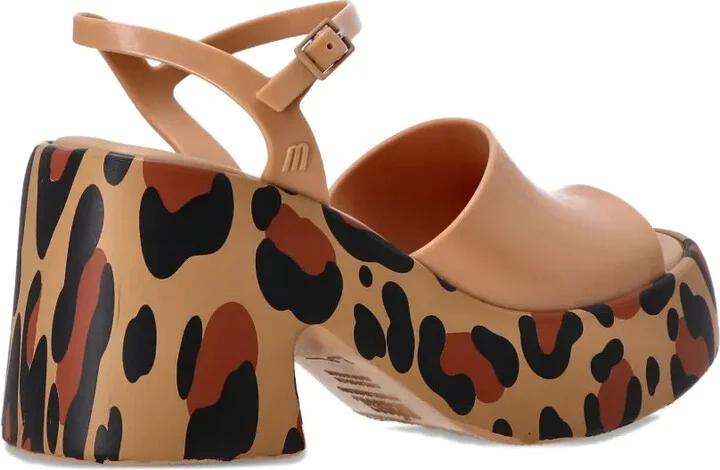 90mm Lina leopard-print platform sandals - Image 3
