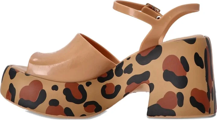 90mm Lina leopard-print platform sandals - Image 5