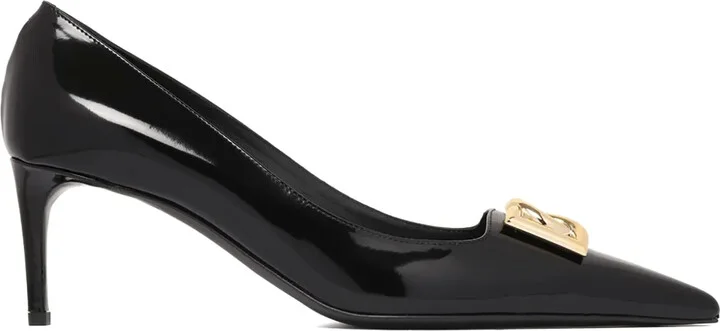90mm Logo-Plaque Pumps