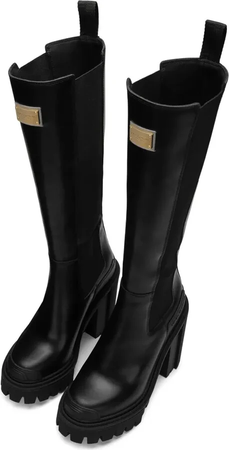 90mm Logo-Plaque Slip-On Boots - Image 4