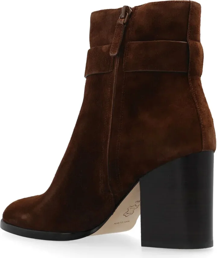 90mm Logo-Plaque Suede Ankle Boots - Image 5
