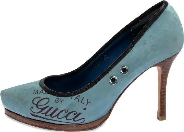 90mm Logo-Print Pumps - Image 5