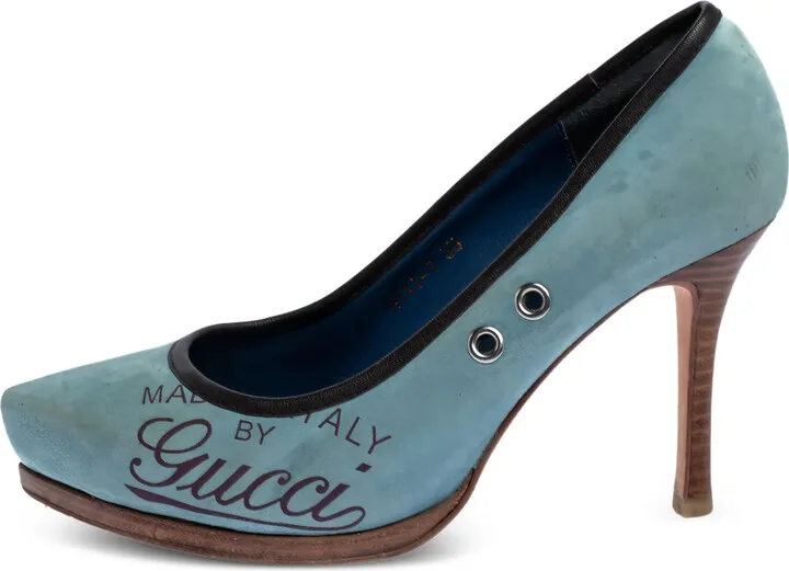 90mm Logo-Print Pumps