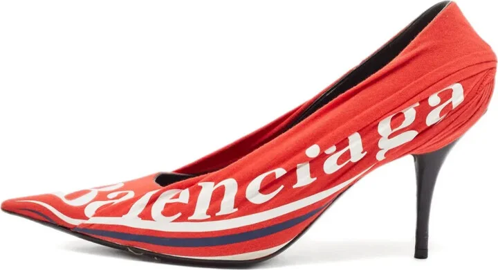 90mm Logo-Print Pumps