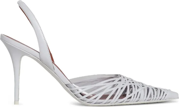90mm Lori strappy pointed-toe slingback pumps