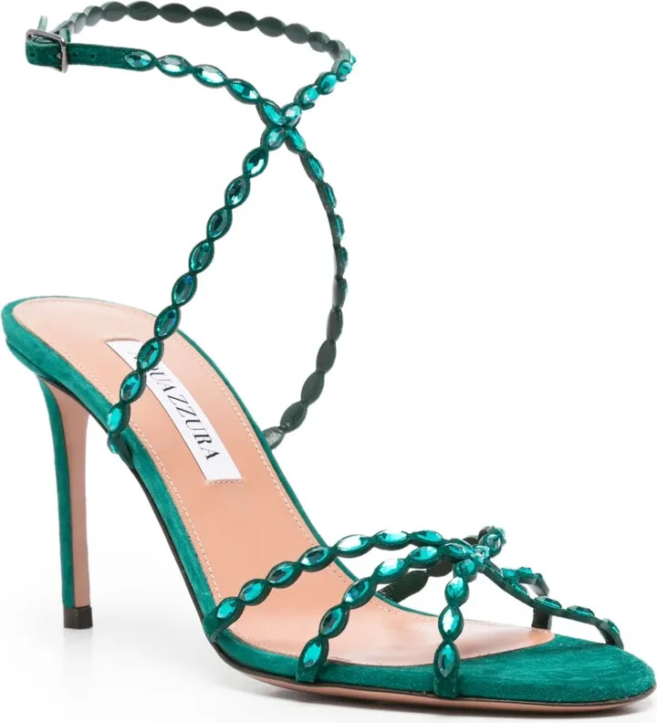90mm Love Struck embellished stiletto sandals - Image 2
