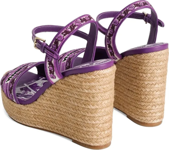 90mm Majolica-print sandals - Image 3