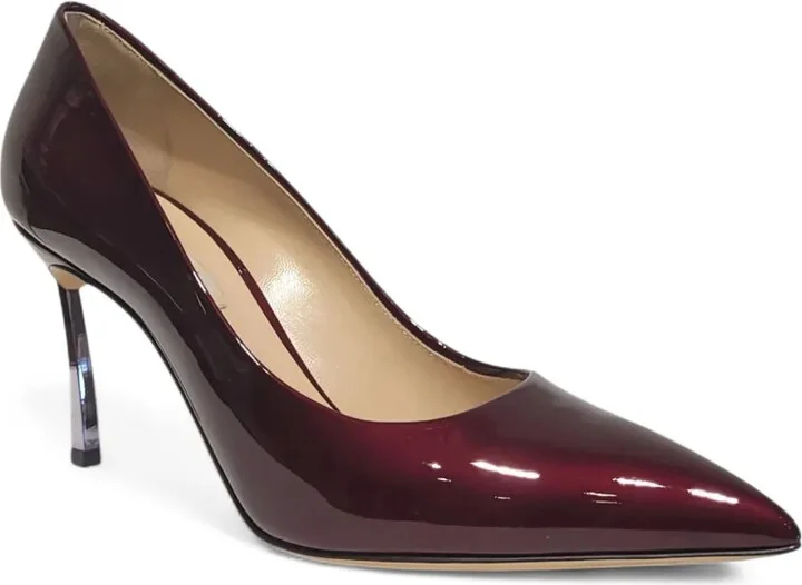 90mm Metallic-Heel Pointed-Toe Pumps - Image 2