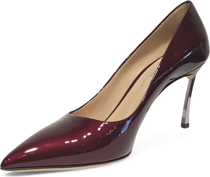 90mm Metallic-Heel Pointed-Toe Pumps - Image 3