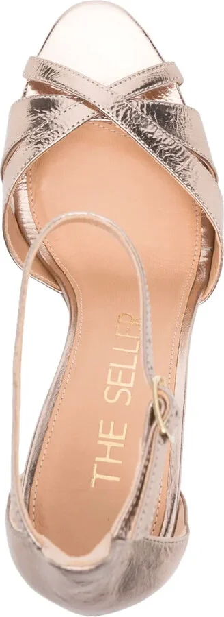 90mm Metallic-Leather Sandals - Image 4