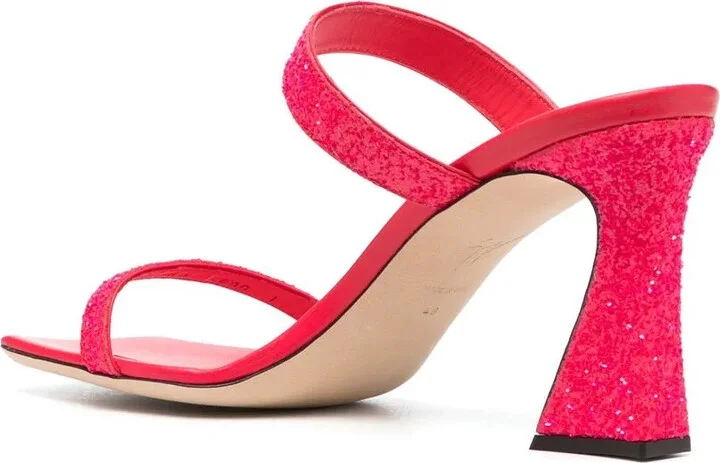 90mm Open-Toe Leather Sandals - Image 3