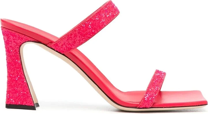 90mm Open-Toe Leather Sandals