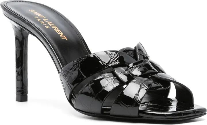 90mm Patent-Finish Leather Sandals - Image 2