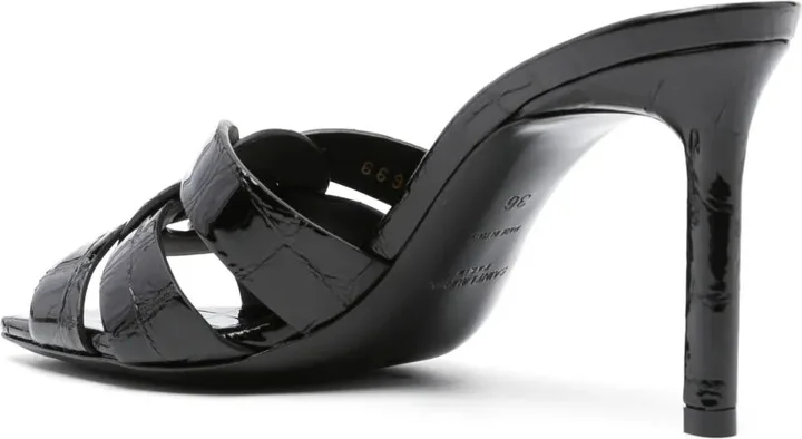 90mm Patent-Finish Leather Sandals - Image 3