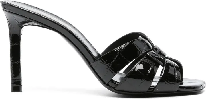 90mm Patent-Finish Leather Sandals