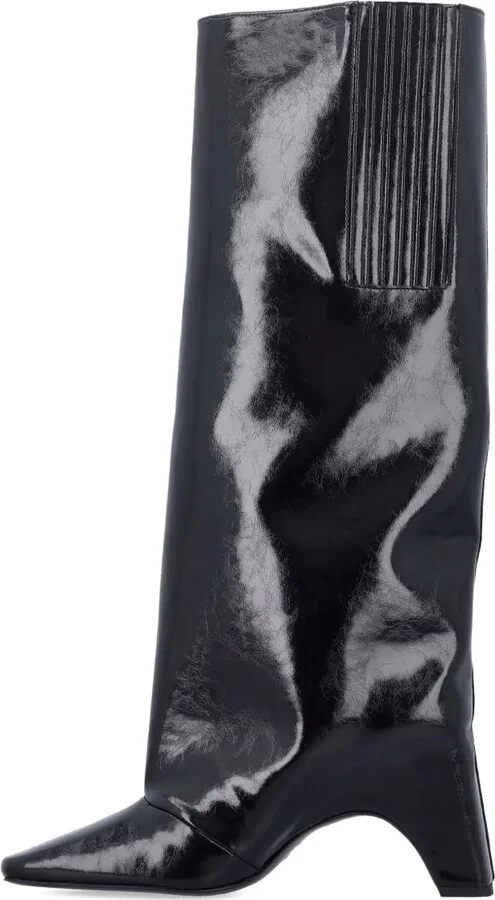 90mm Patent-Leather Boots - Image 4