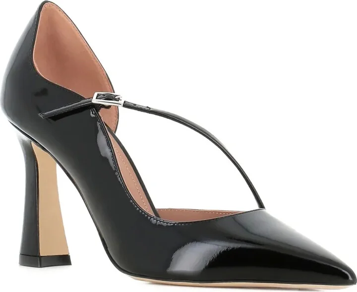 90mm Patent Leather Cross-Strap Pumps - Image 2