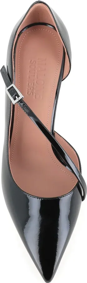 90mm Patent Leather Cross-Strap Pumps - Image 3