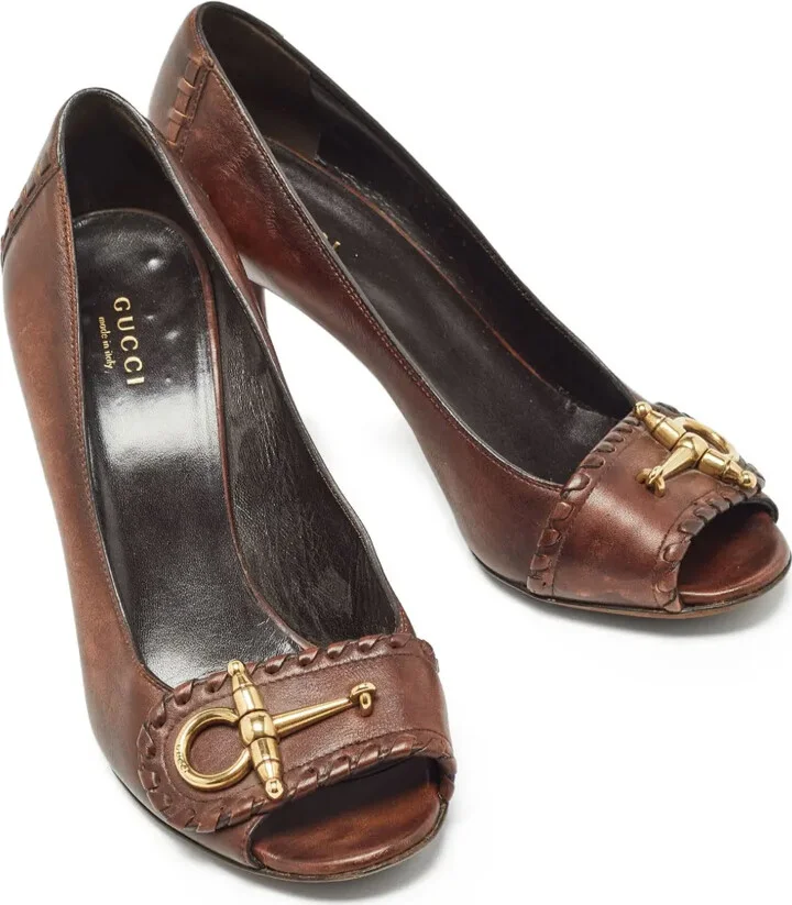 90mm Peep-Toe Embellished Pumps - Image 2