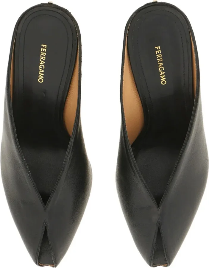 90mm Peep-Toe Heeled Mules - Image 4