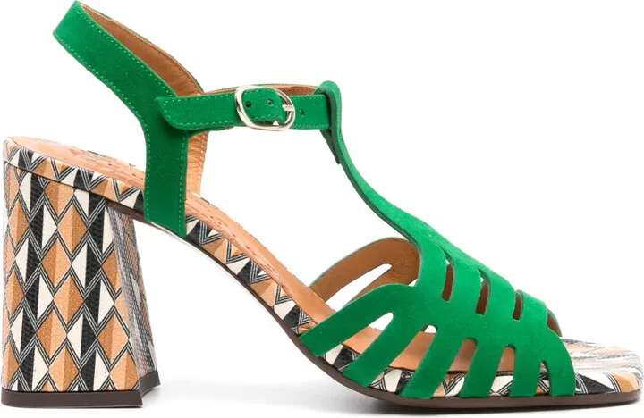 90mm Pesca geometric-print sandals