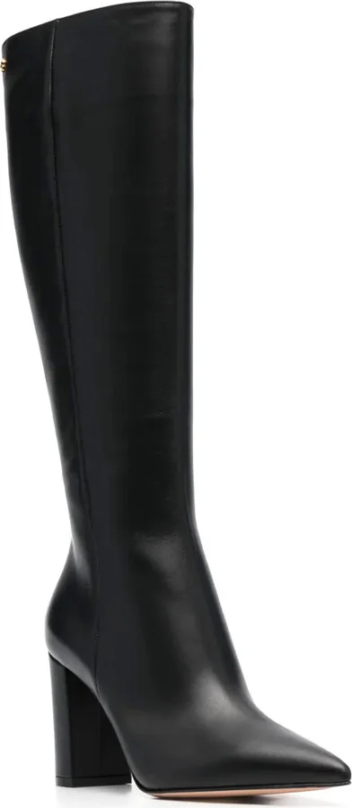 90mm Point-Toe Leather Boots - Image 2