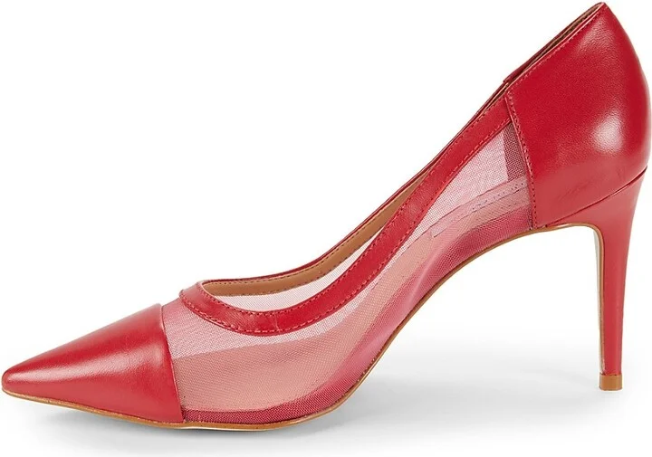 90MM Point Toe Mesh Pumps - Image 4