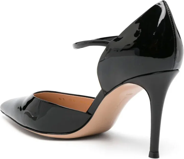 90mm Pointed Leather Pumps - Image 3
