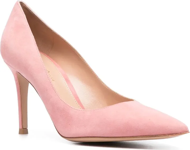 90mm Pointed Suede Pumps - Image 2