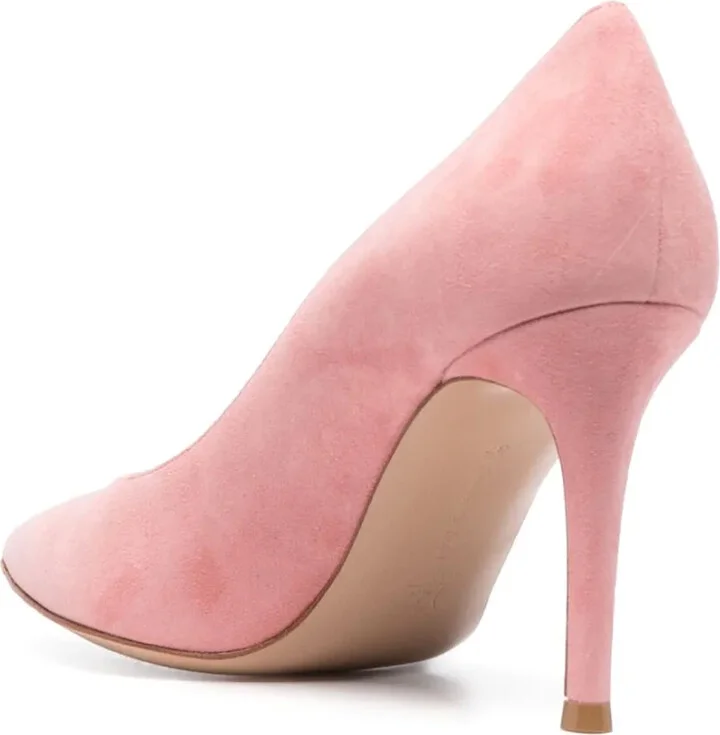 90mm Pointed Suede Pumps - Image 3