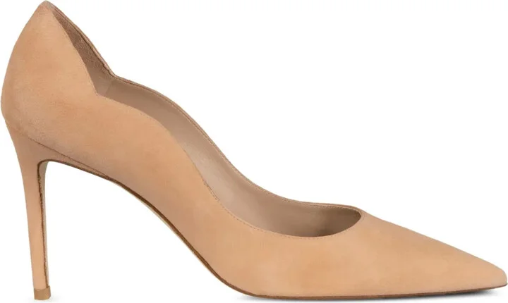 90mm Pointed-Toe Heeled Pumps