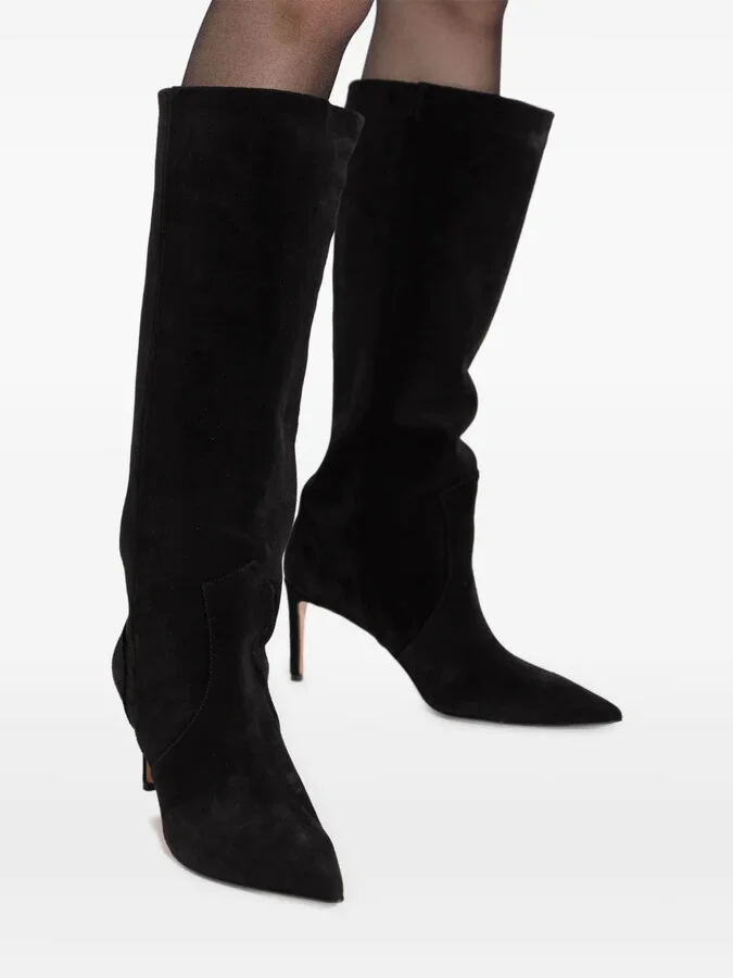 90mm Pointed-Toe Knee-High Boots - Image 4