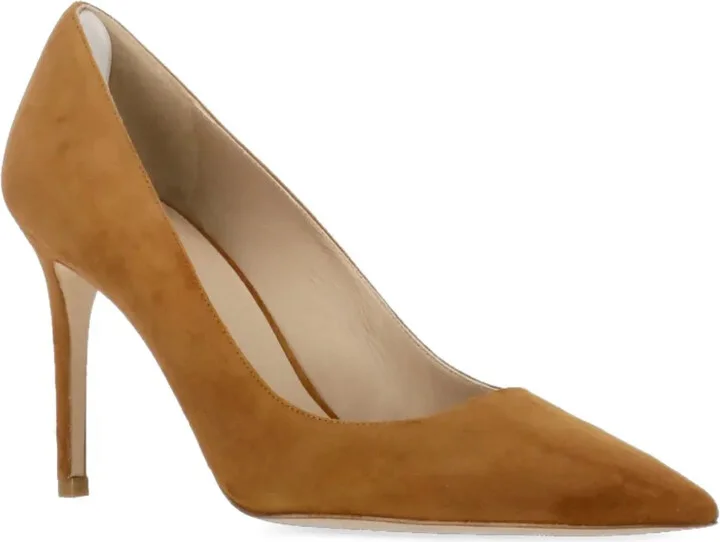 90mm Pointed-Toe Suede Heeled Pumps - Image 2