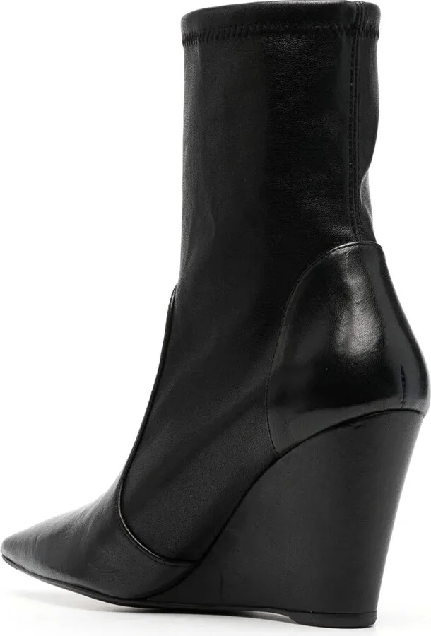 90mm Pointed-Toe Wedge Boots - Image 3