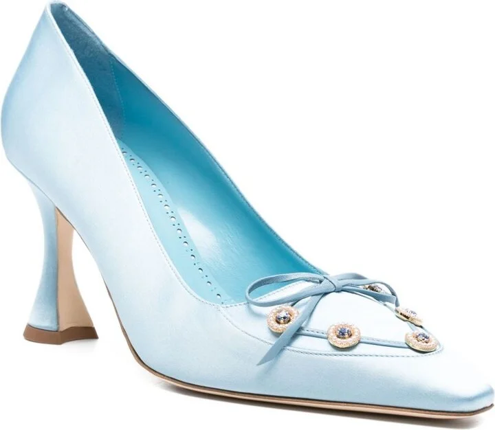 90mm Polypehami Satin Pumps - Image 2