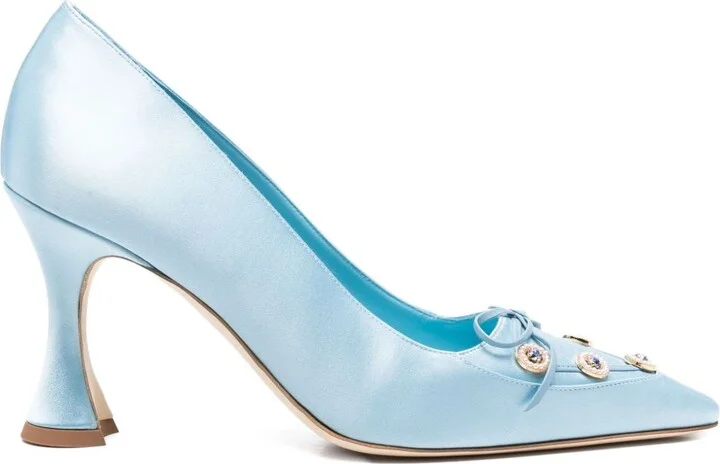 90mm Polypehami Satin Pumps