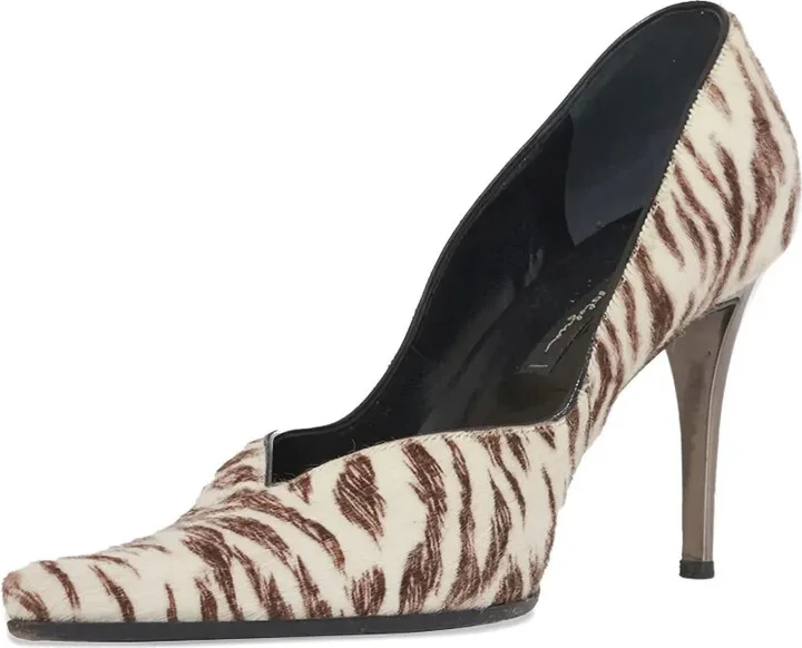 90mm Pre-Owned zebra-print pumps - Image 2