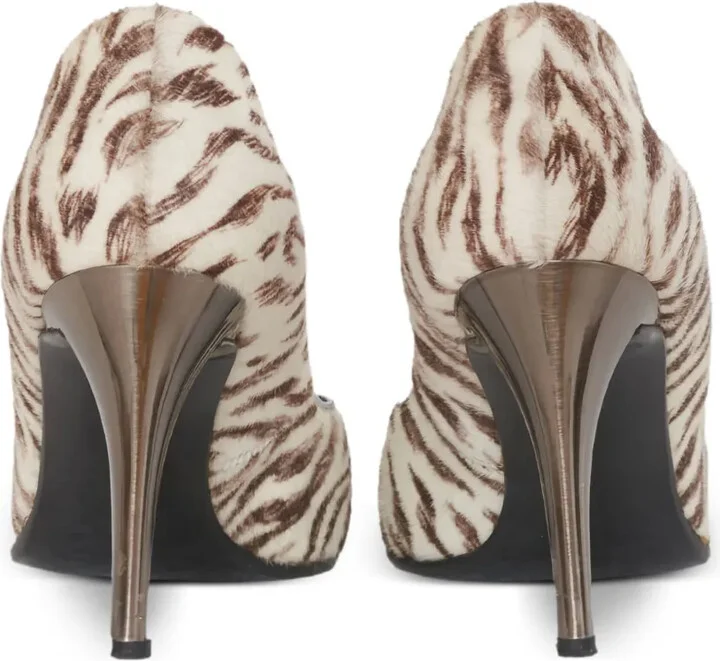 90mm Pre-Owned zebra-print pumps - Image 3