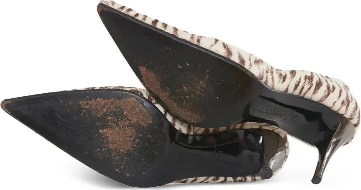 90mm Pre-Owned zebra-print pumps - Image 5