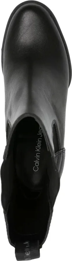 90mm Quilted-Panel Leather Platform Boots - Image 4