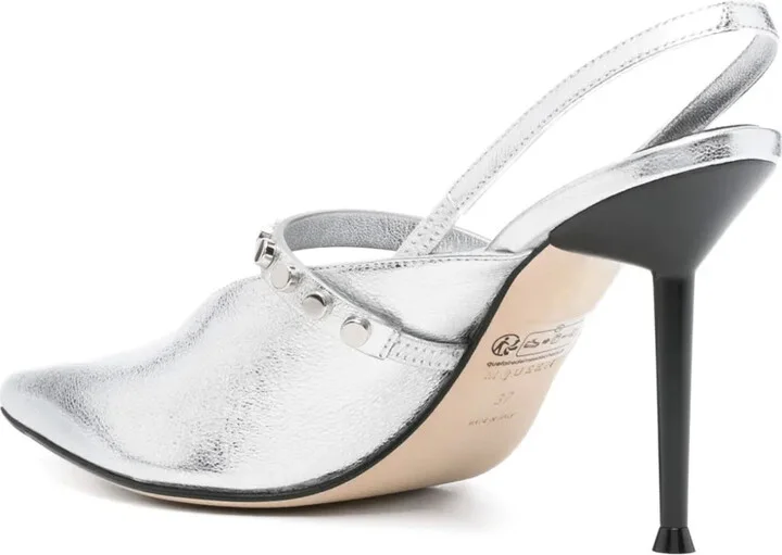 90mm Revel Slingback studded pumps - Image 3