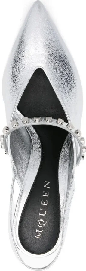 90mm Revel Slingback studded pumps - Image 4