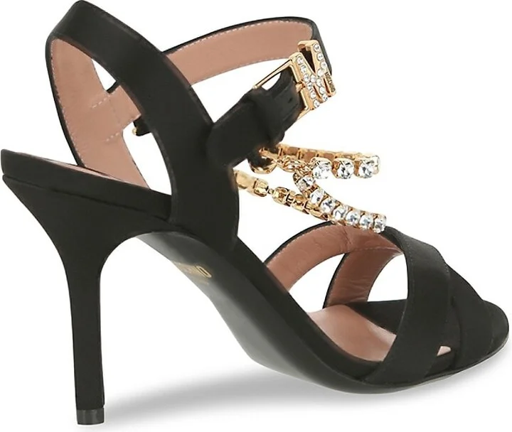 90MM Rhinestone-Embellished Stiletto Sandals - Image 2