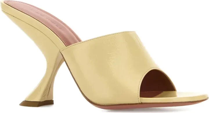 90mm Sculpted Heel Open-Toe Mules - Image 2