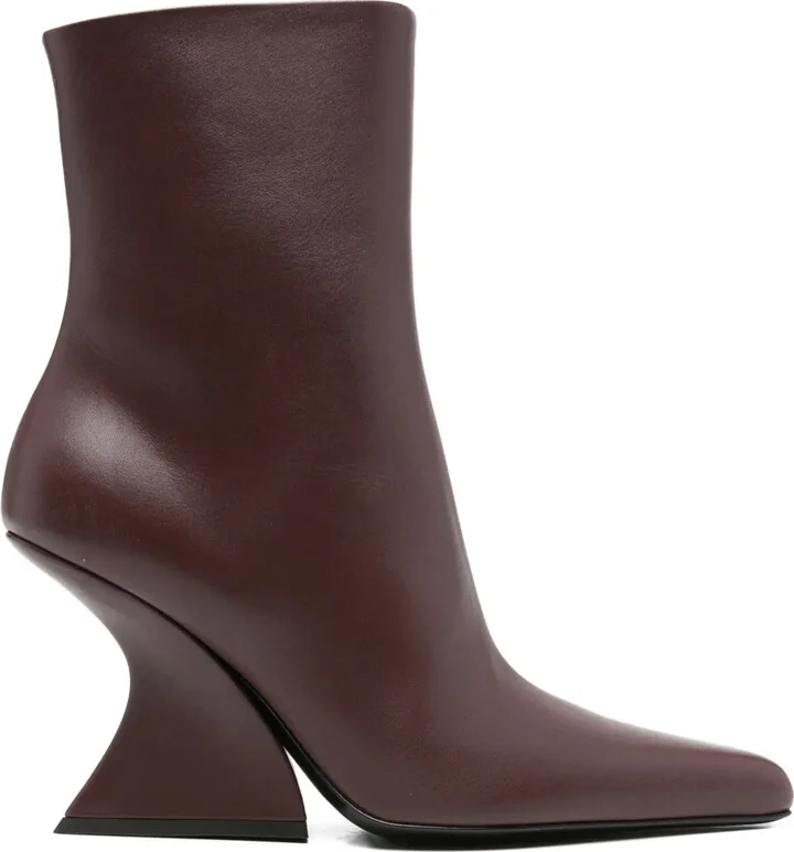 90mm Sculpted-Heel Pointed-Toe Boots