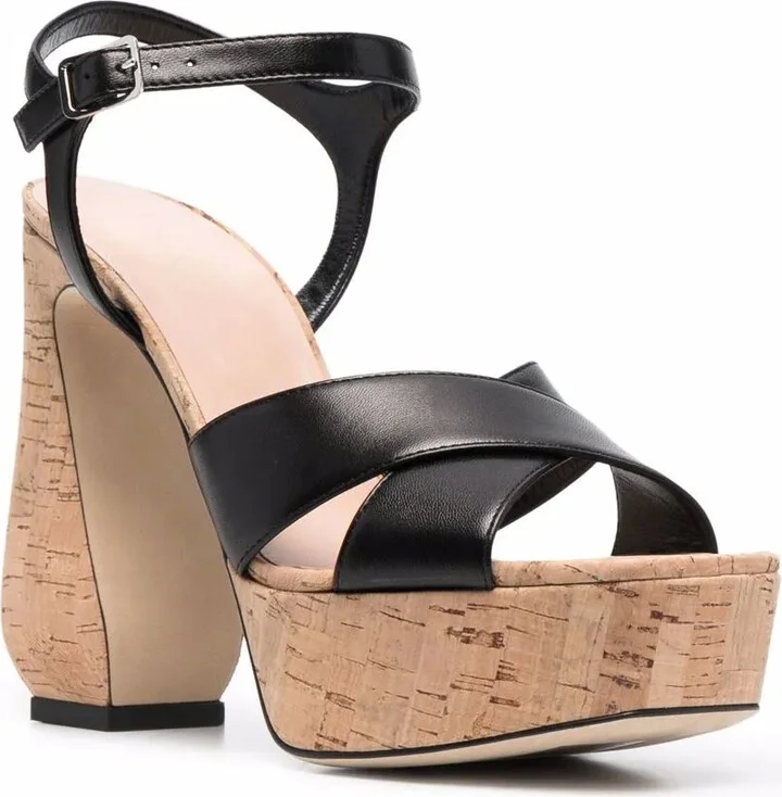 90mm Sculptued-Heel Platform Sandals - Image 2
