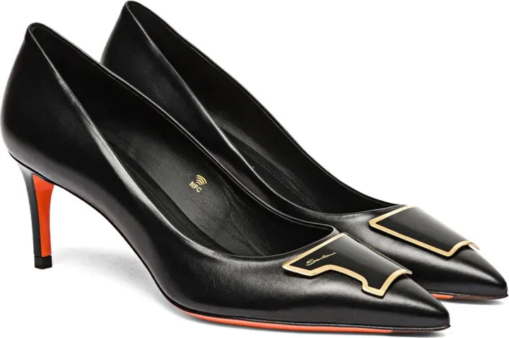 90mm Sibille leather pumps - Image 2